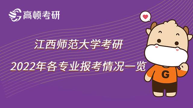 2022年江西師范大學(xué)考研各專業(yè)報考人數(shù)匯總！