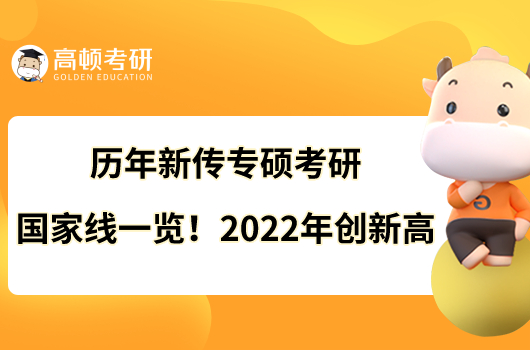 歷年新傳專碩考研國家線一覽！2022年創(chuàng)新高